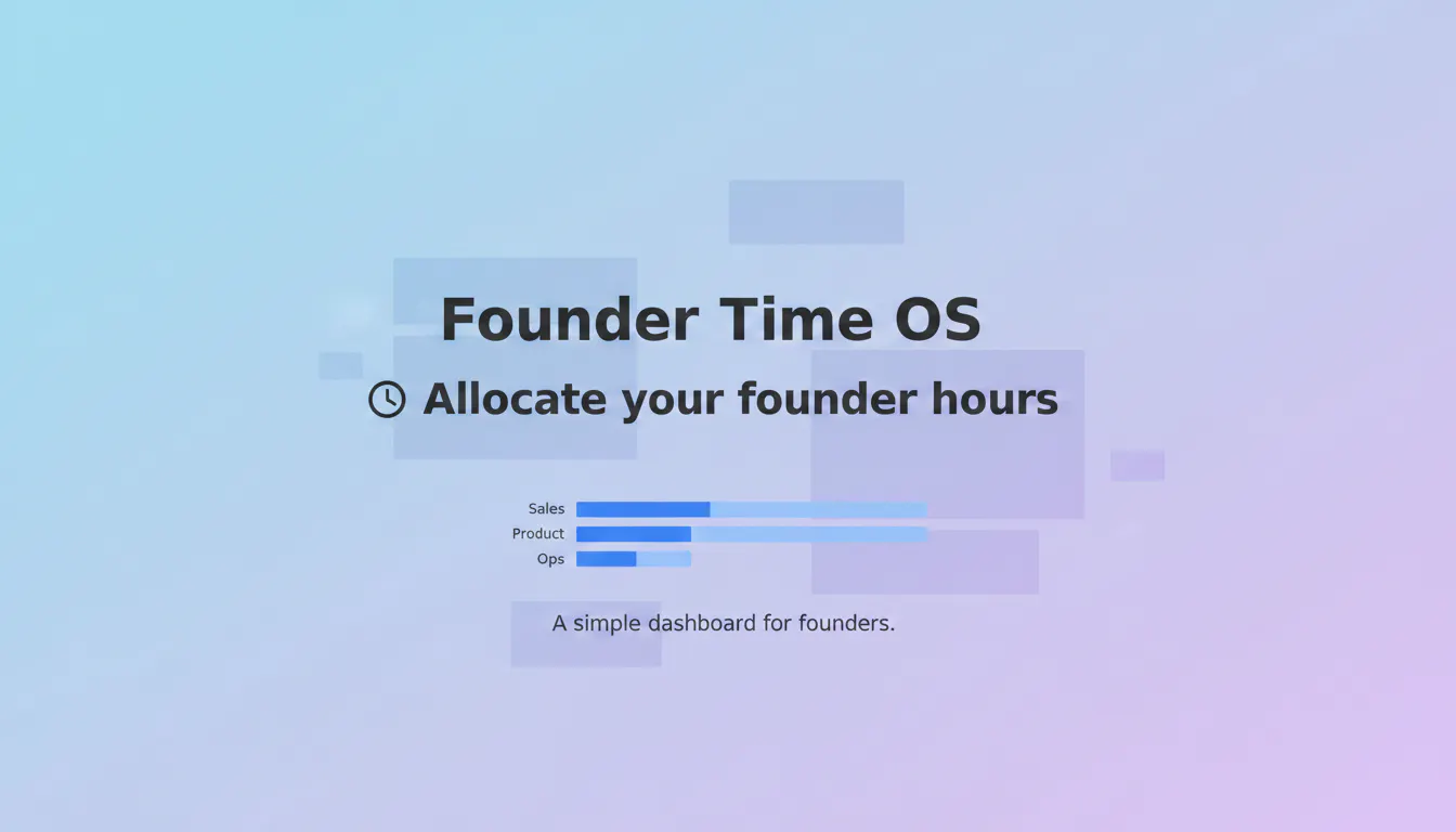 Founder Time OS  gallery image