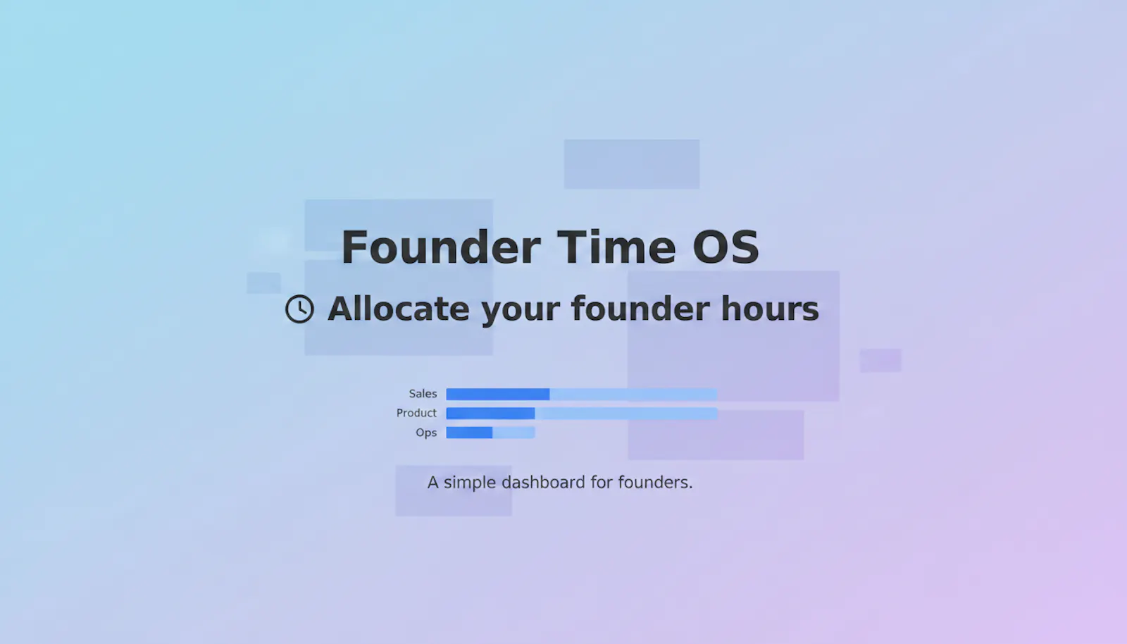 Founder Time OS  screenshot 1