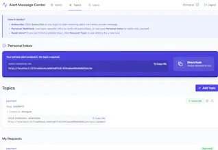 Alert Message Center gallery image