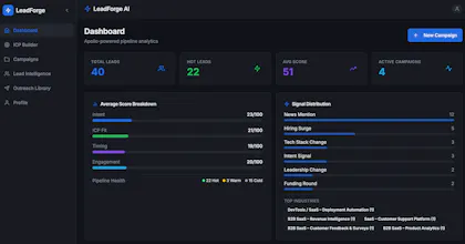 LeadForge AI by Lyzr gallery image
