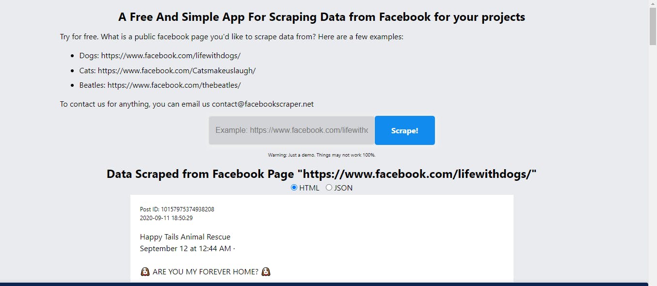Free Facebook Scraper media 1