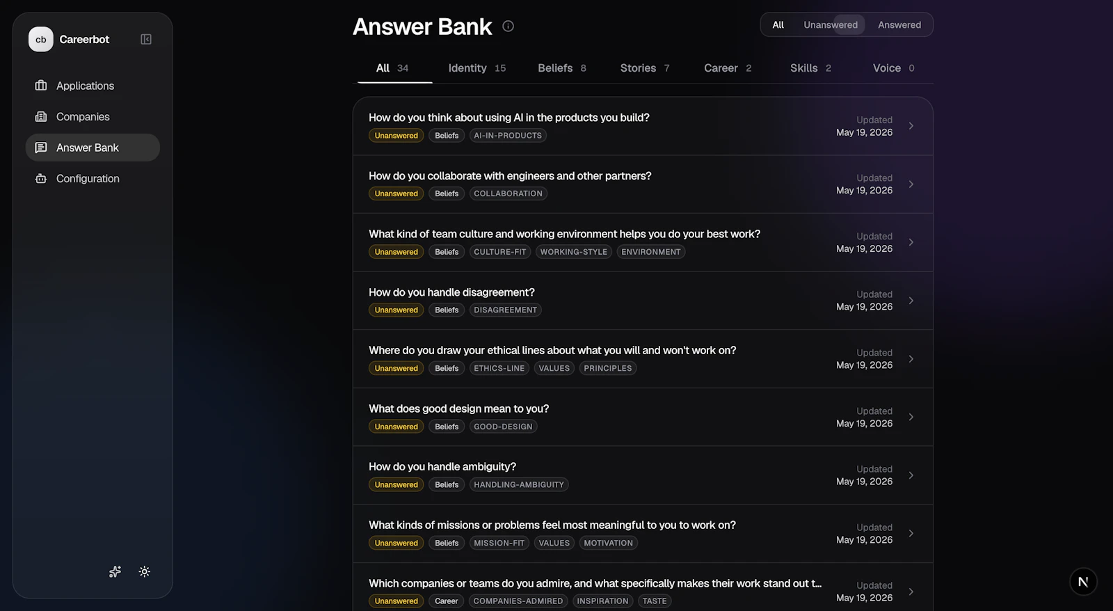Careerbot screenshot 3