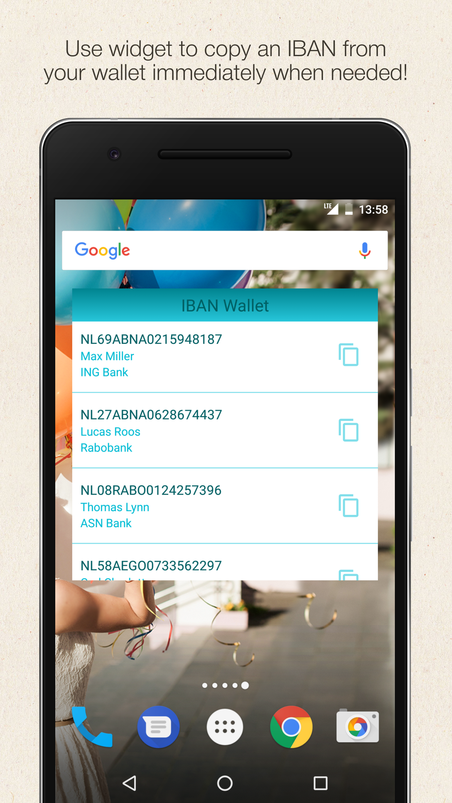IBAN Wallet: Save IBANs Easily gallery image