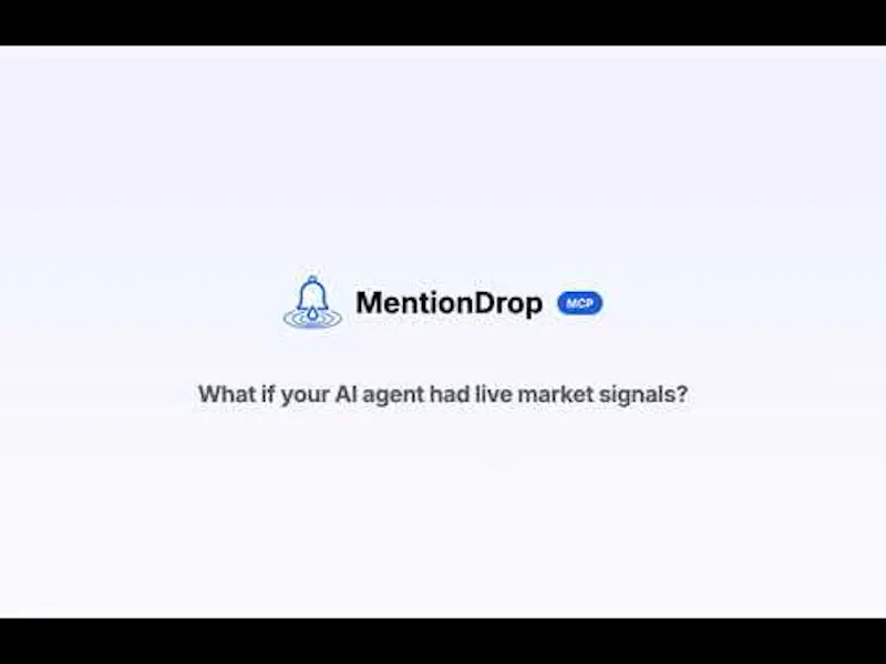 MentionDrop MCP screenshot 1 (video preview)