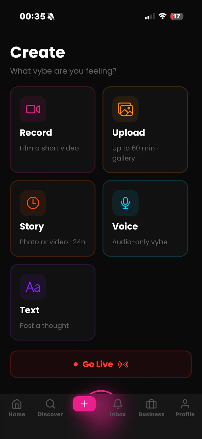 Vybe screenshot 1