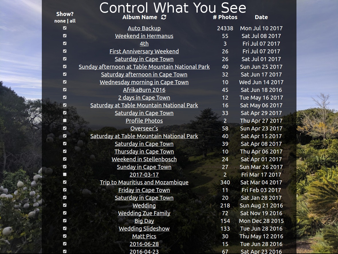 Photos New Tab gallery image