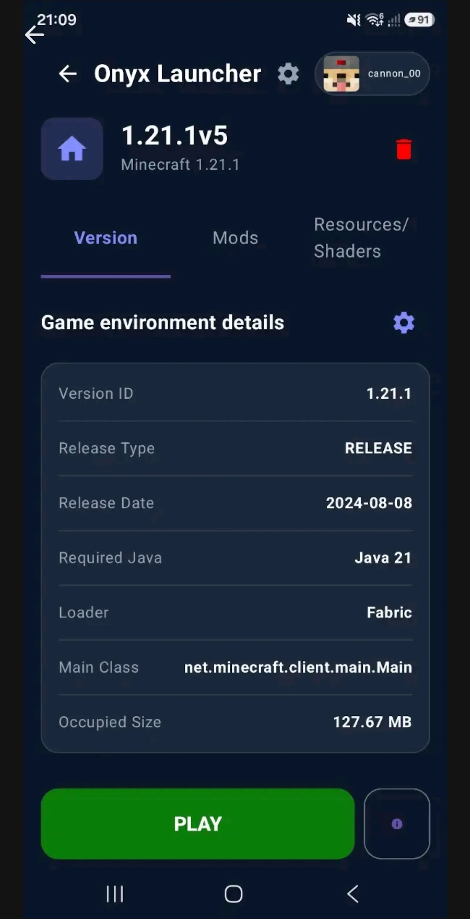 Onyx launcher→minecraft launcher nadroid screenshot 3