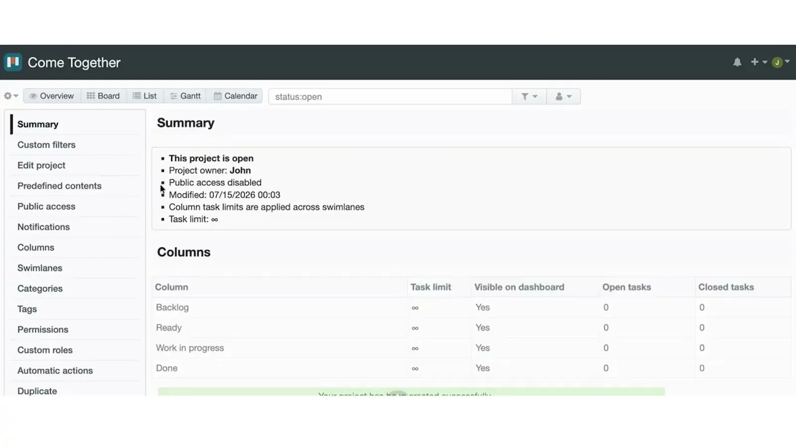 Kantanban screenshot 1 (video preview)
