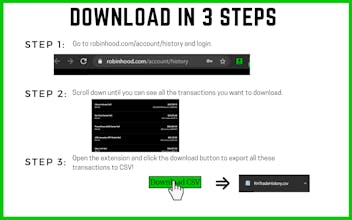 Robinhood Transaction History Downloader gallery image