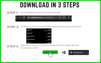 Robinhood Transaction History Downloader gallery image