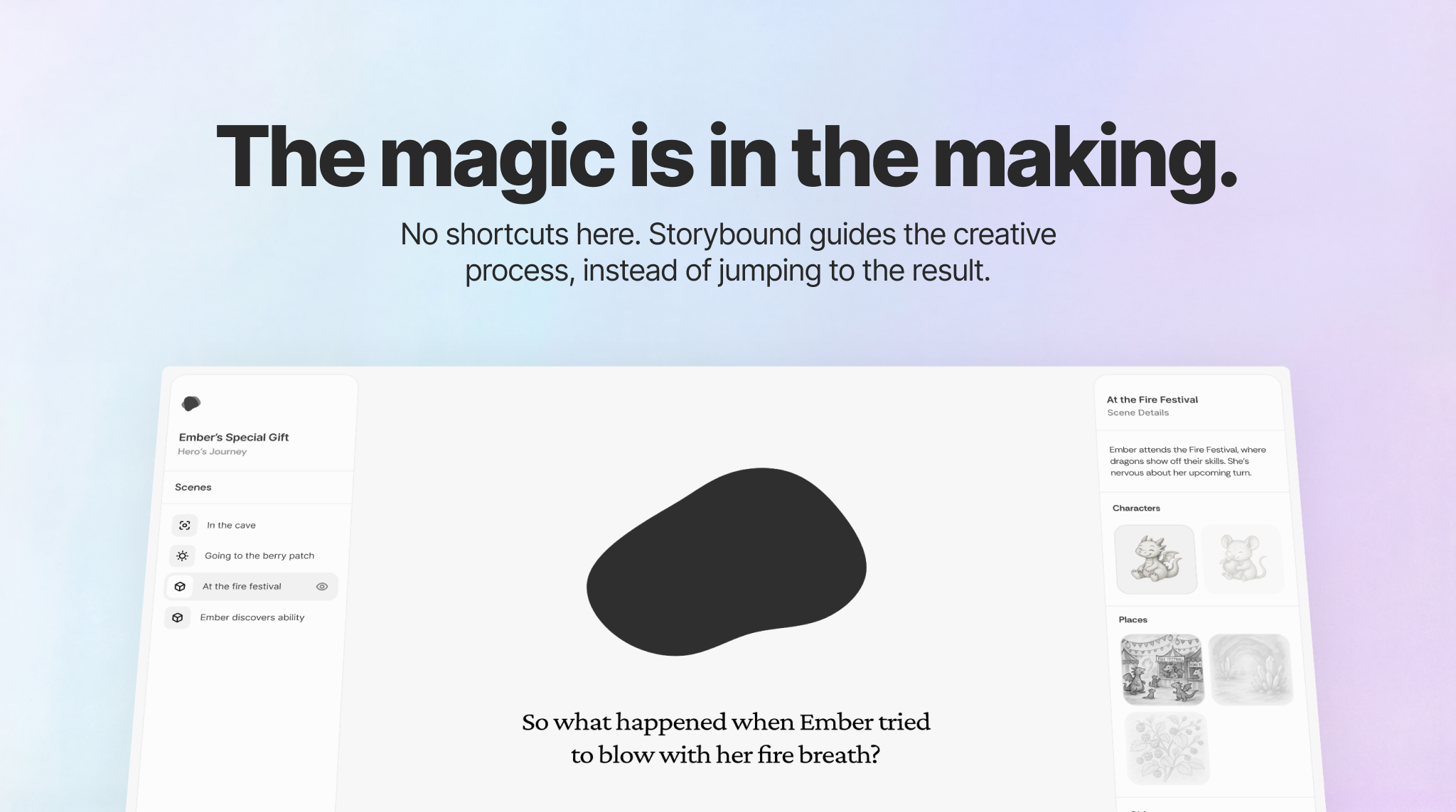 Storybound - Screenshot 2 showing product features and functionality