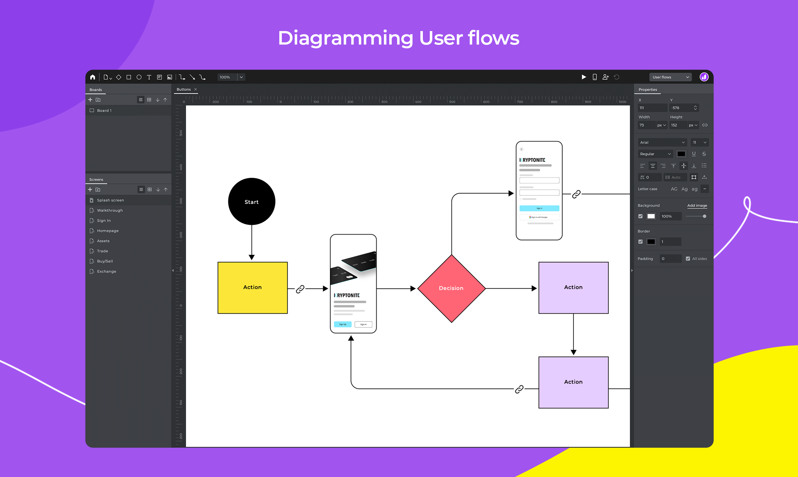 startuptile Justinmind User Flows-Design simulate and validate user flows