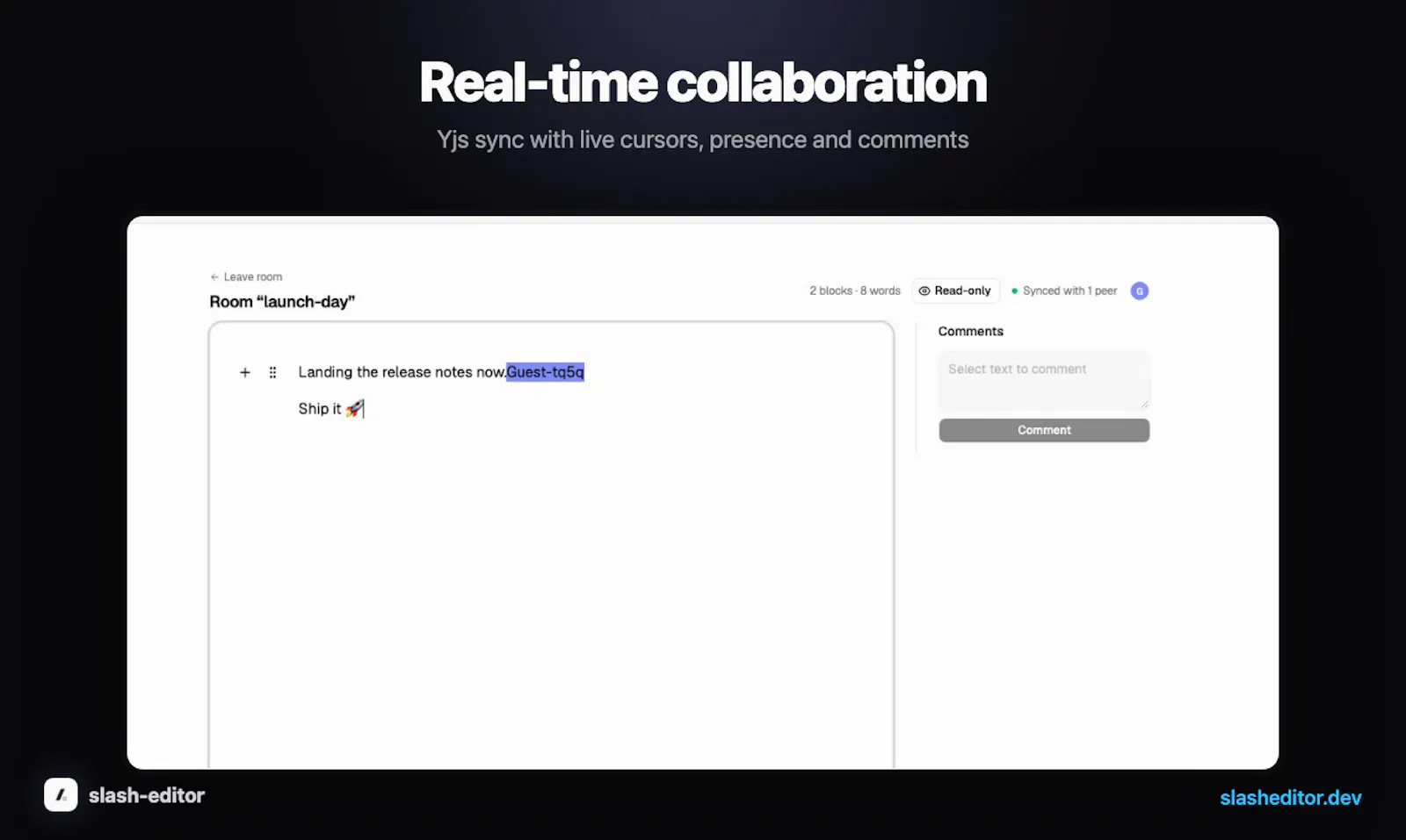 slash-editor screenshot 3