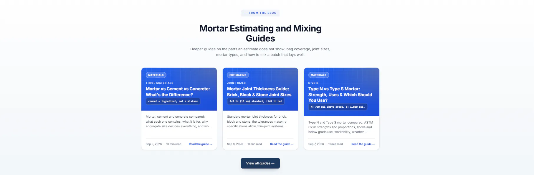 Mortar Calculator gallery image