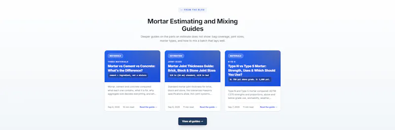 Mortar Calculator screenshot 3