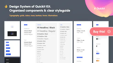 Quickit – Figma Kit for Landing Pages gallery image