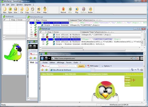 Média Site officiel de WinParrot - Automatiser toute tâche répétitive dans Windows 2