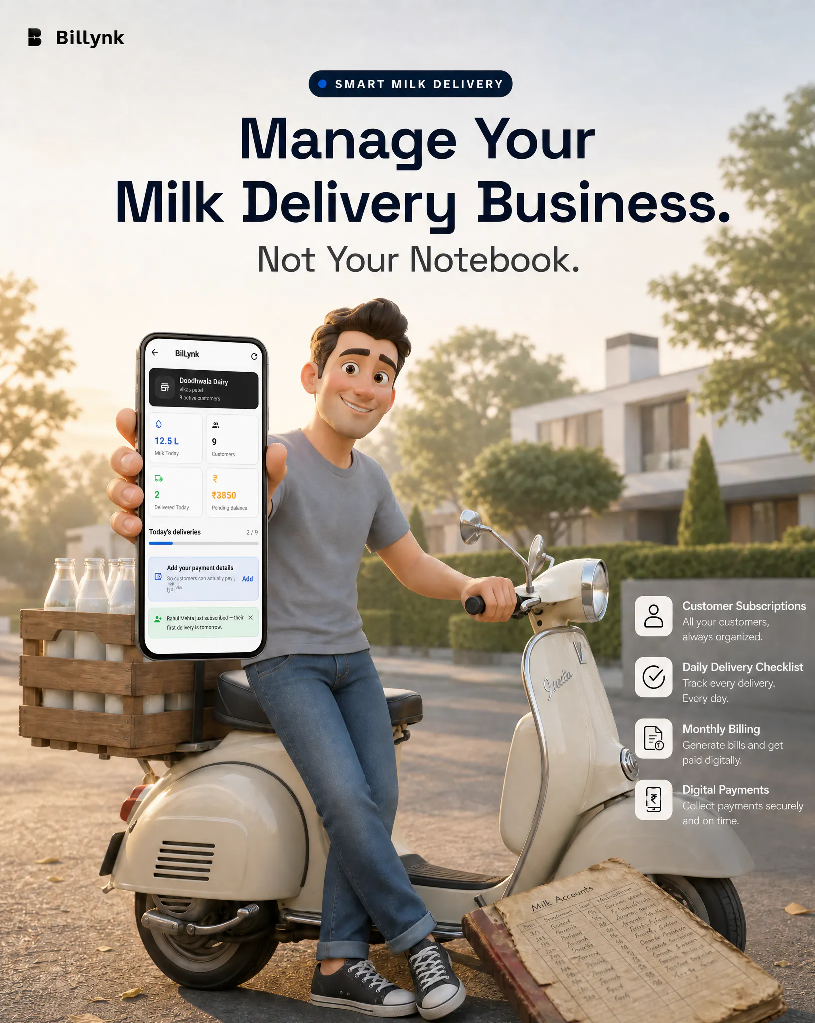 BilLynk — Milk Delivery Billing App gallery image