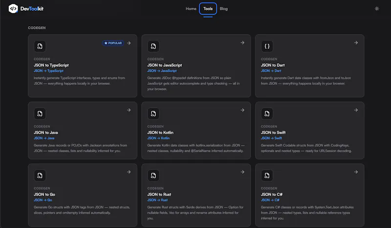 DevToolkit screenshot 3