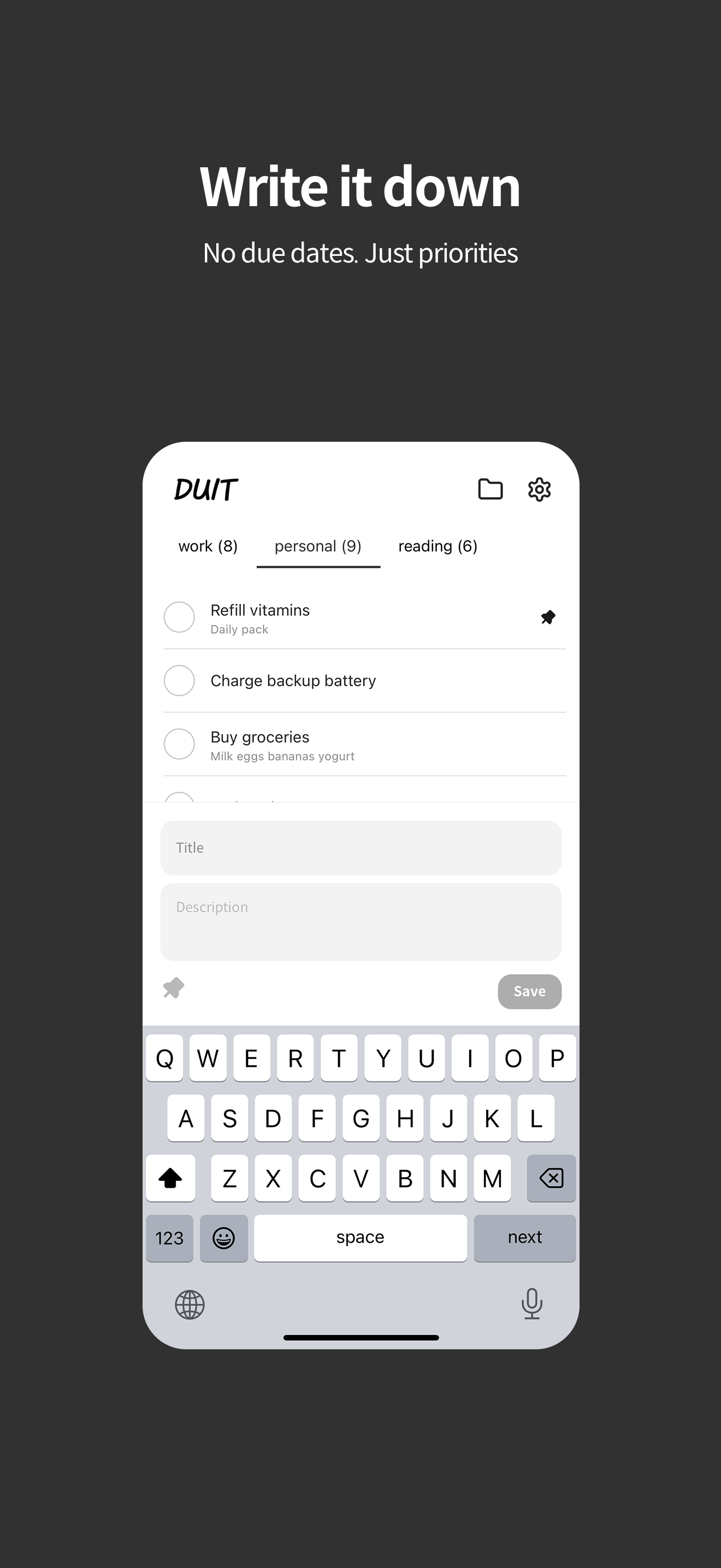 Duit - ToDo Manager gallery image