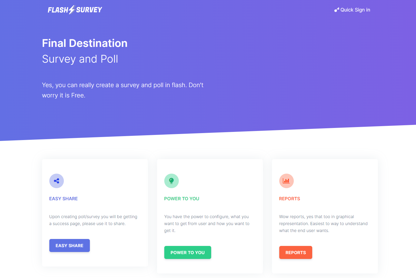FlashSurvey gallery image