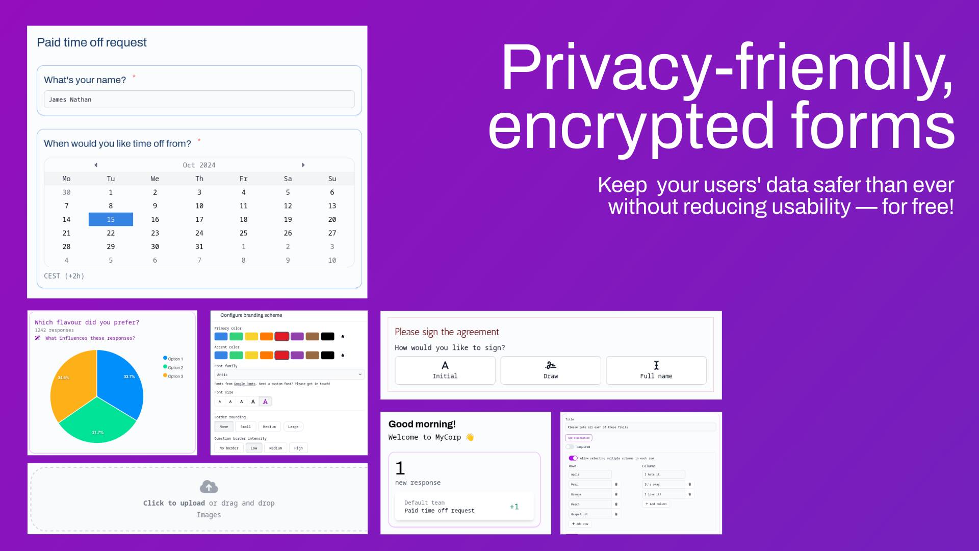 startuptile Palform-Build and scale free end-to-end encrypted forms in minutes