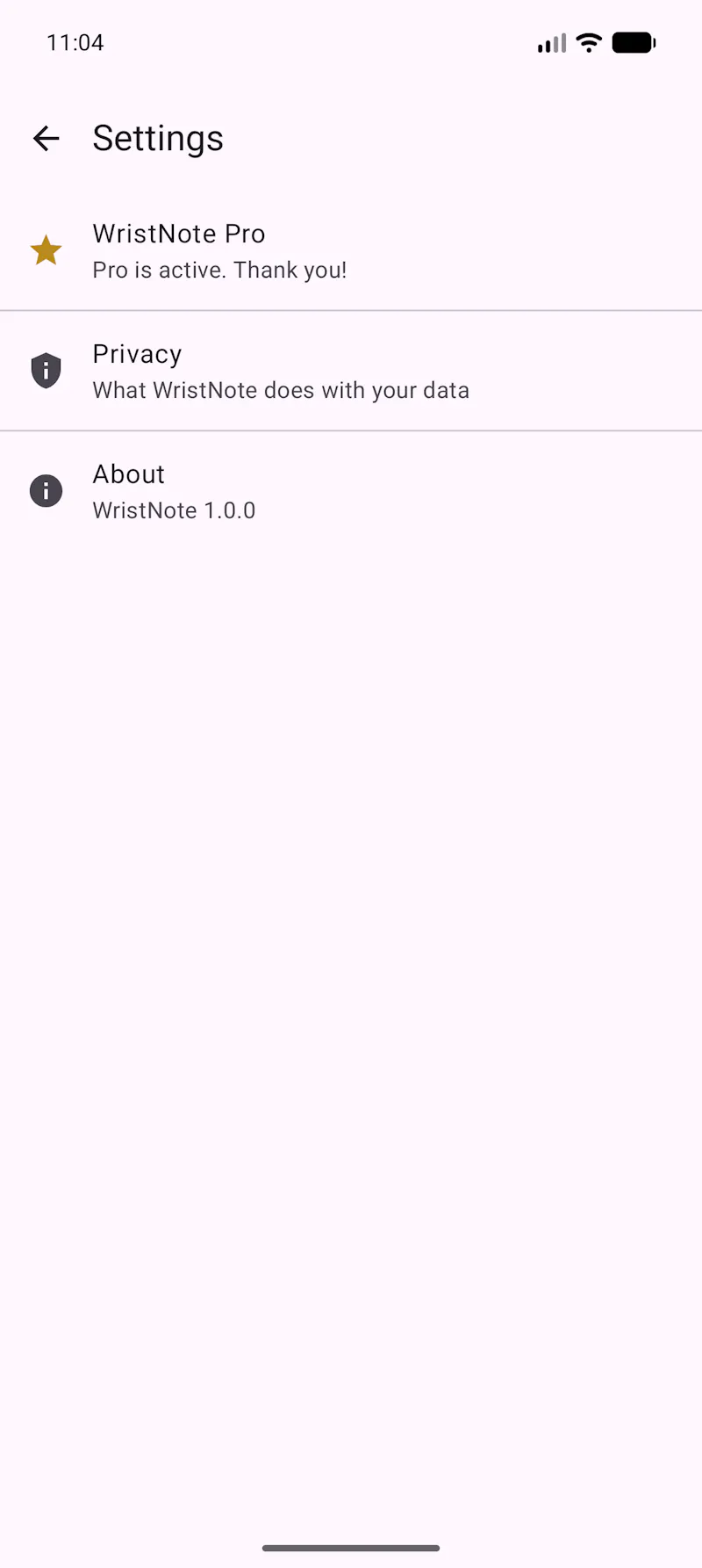WristNote screenshot 3