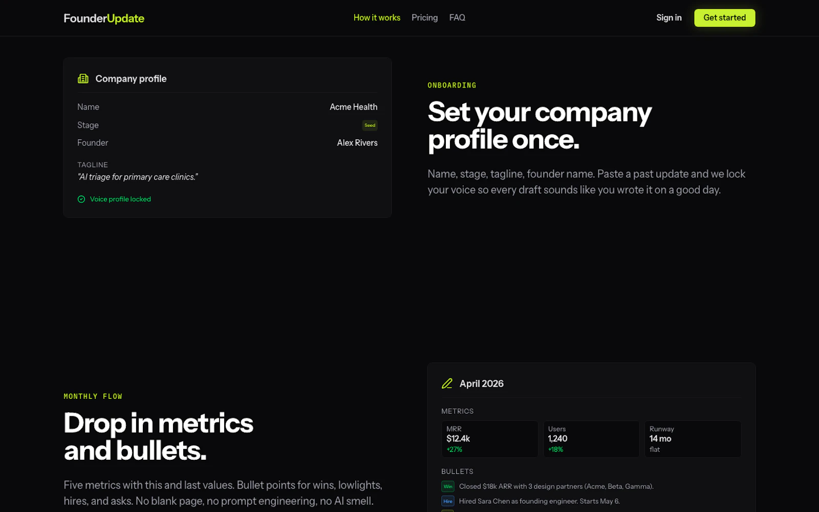 FounderUpdate screenshot 3