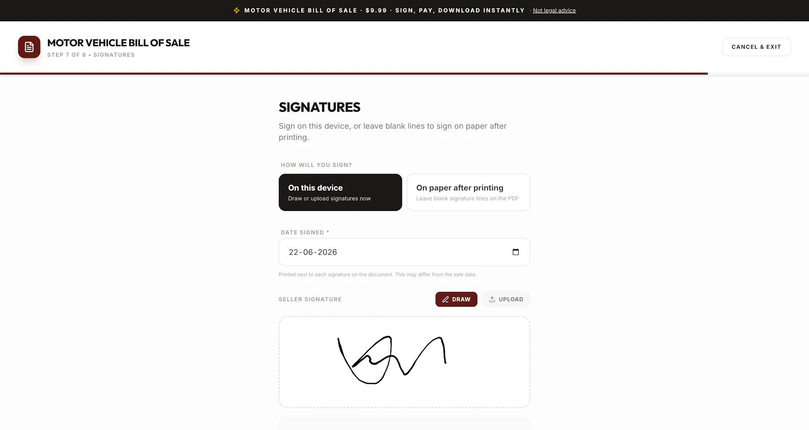 Bill and Sale screenshot 3
