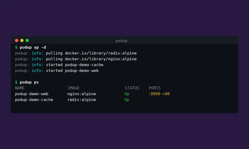 podup screenshot 2