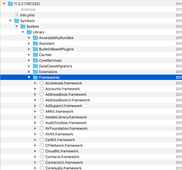 iOS system symbols gallery image