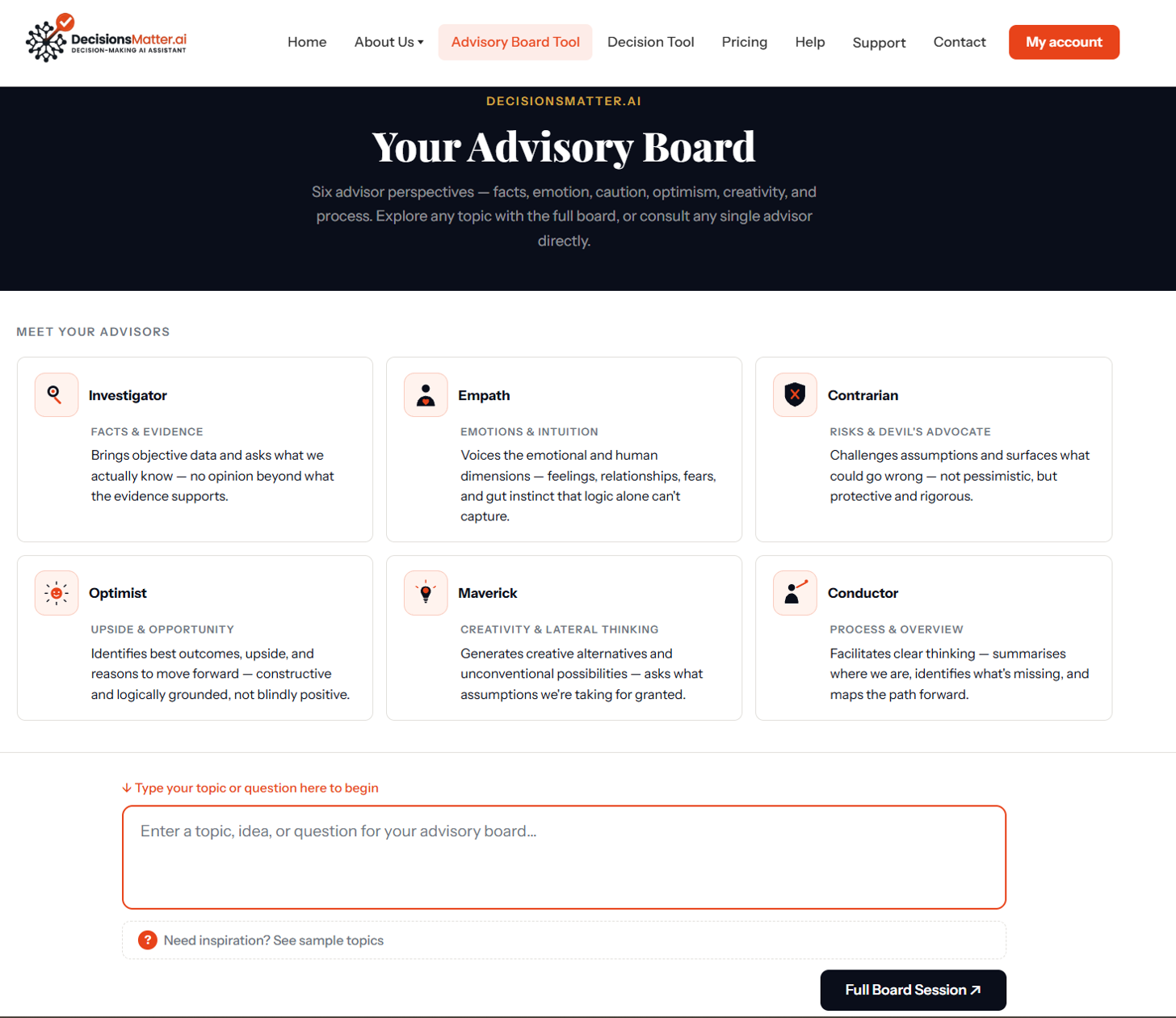 DecisionsMatter.ai- Decisions Assistant gallery image
