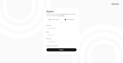 Glowist: Blog Website Template HTML gallery image
