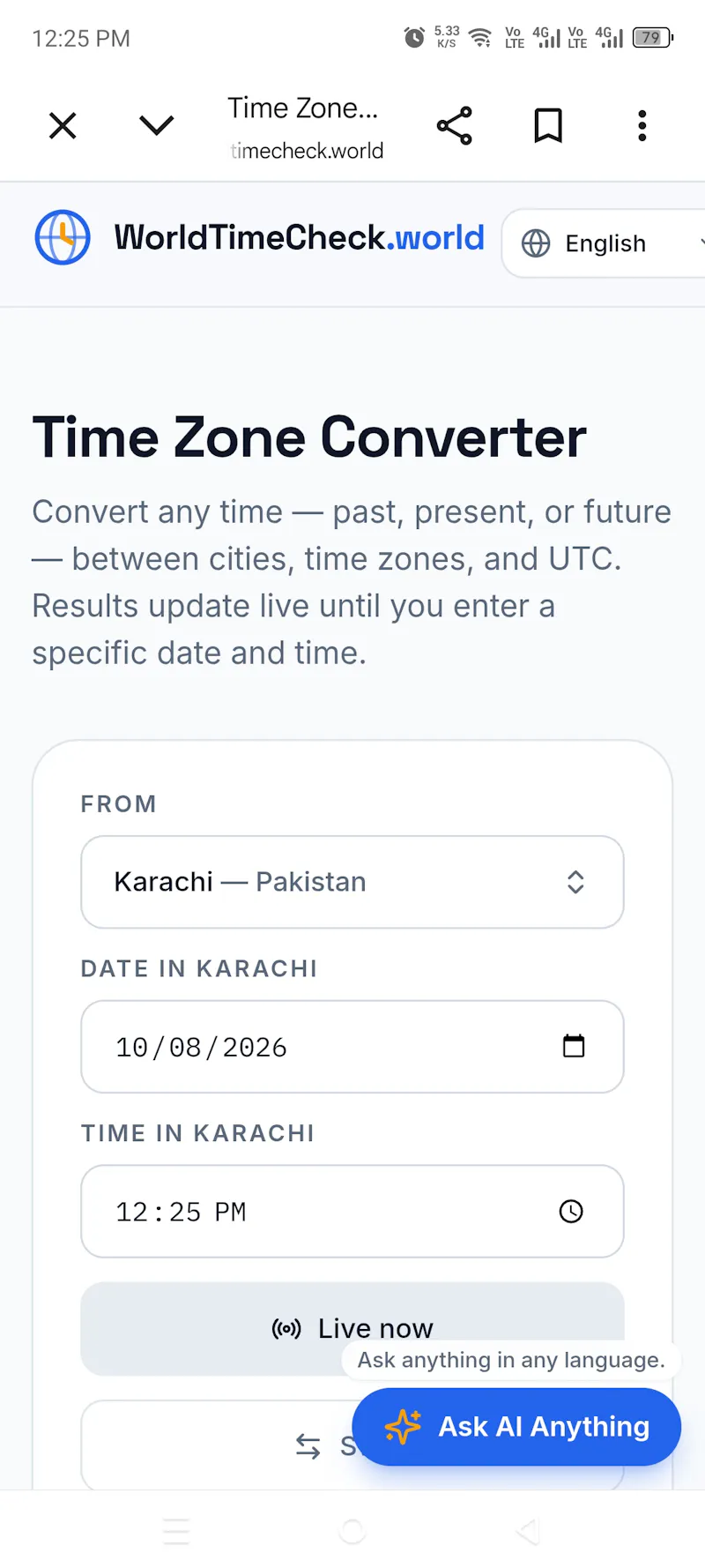 WorldTimeCheck.world screenshot 1