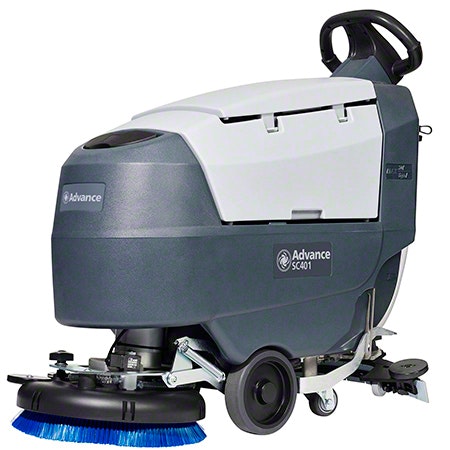 Walk behind floor scrubber- Roy Turk