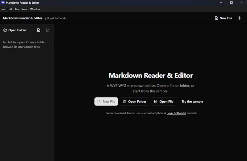 Markdown & Text Editor and viewer screenshot 1