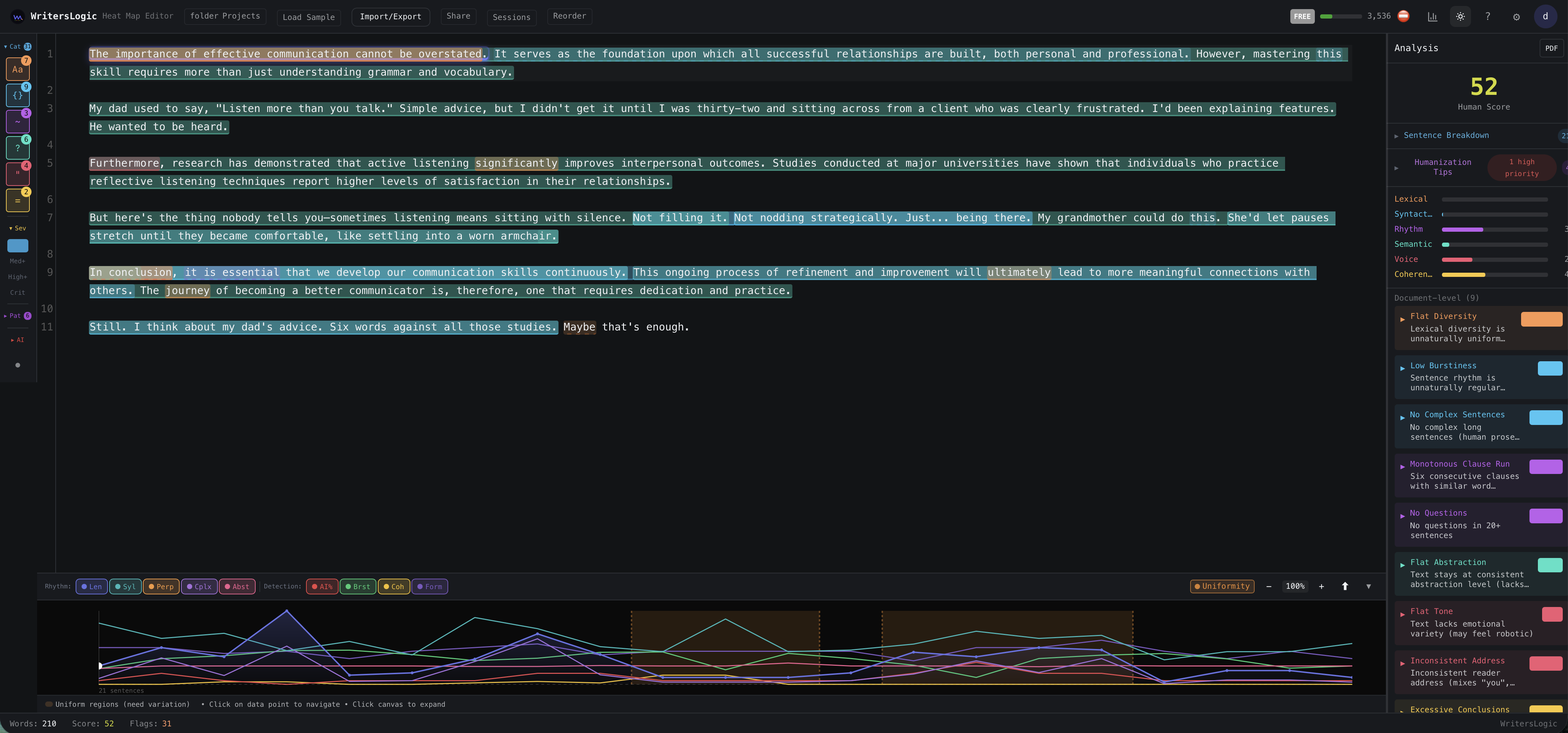 WritersLogic - Screenshot 4 showing product features and functionality