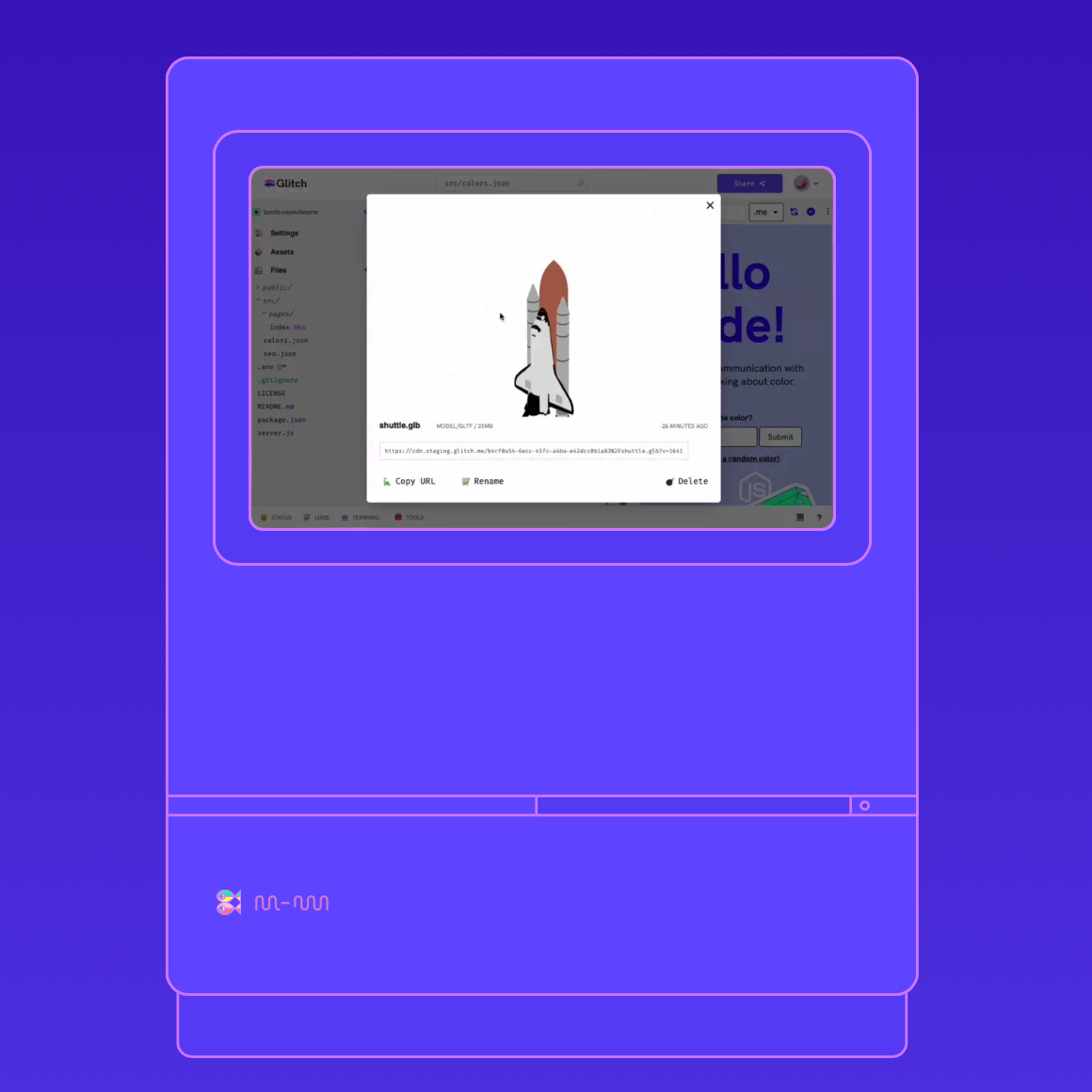 Glitch logo