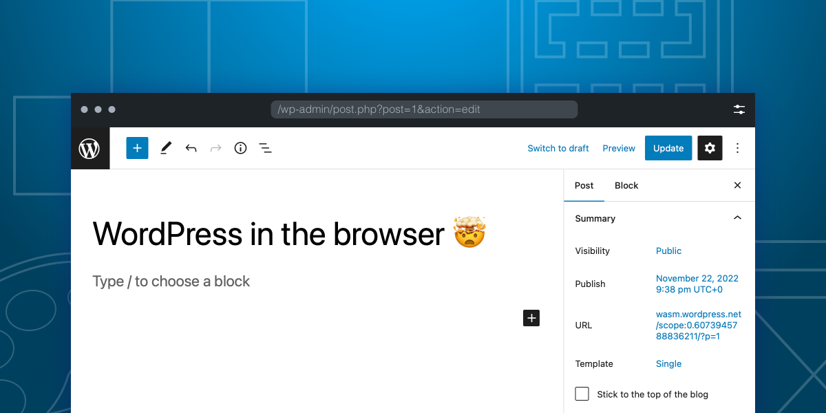 สนามเด็กเล่น WordPress - สัมผัสกับ WordPress ที่ทำงานทั้งหมดในเบราว์เซอร์ของคุณ media 3