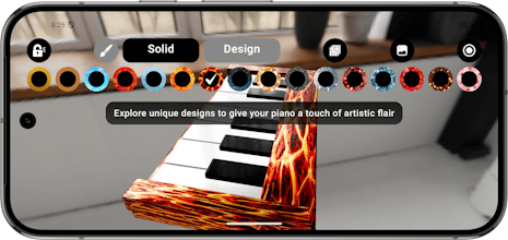 3D Piano Keyboard Melody Notes gallery image