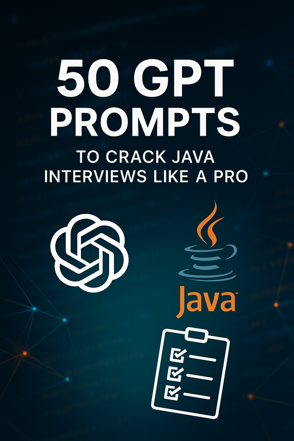 50 Prompts for Java ... logo