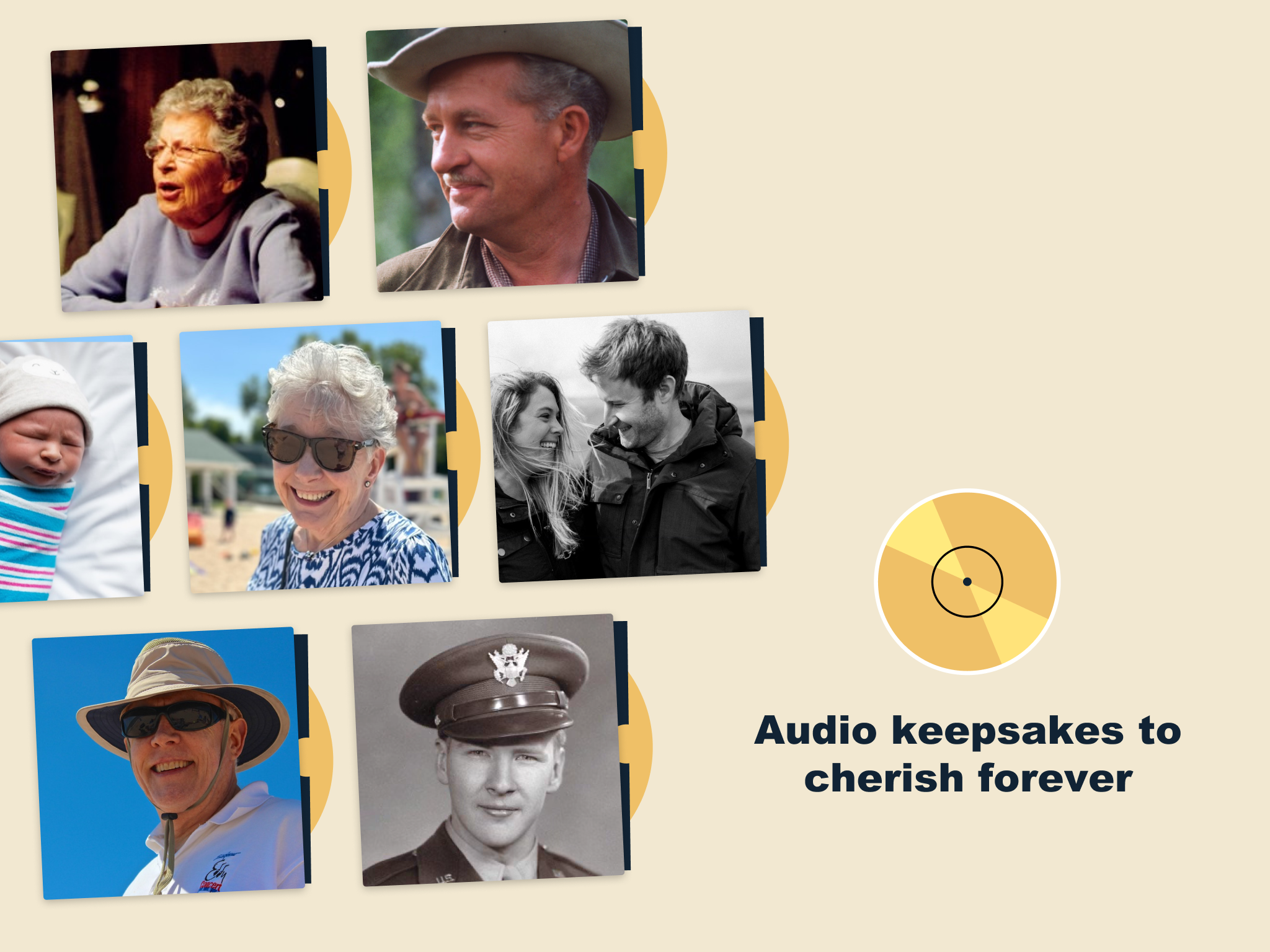 Mídia 4 de Golden Record - Capture as vozes, histórias e emoções de seus entes queridos