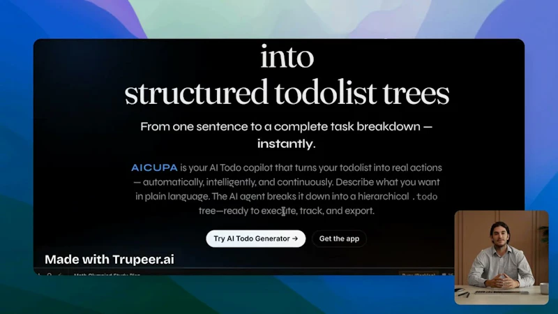 AI TodoList screenshot 1 (video preview)