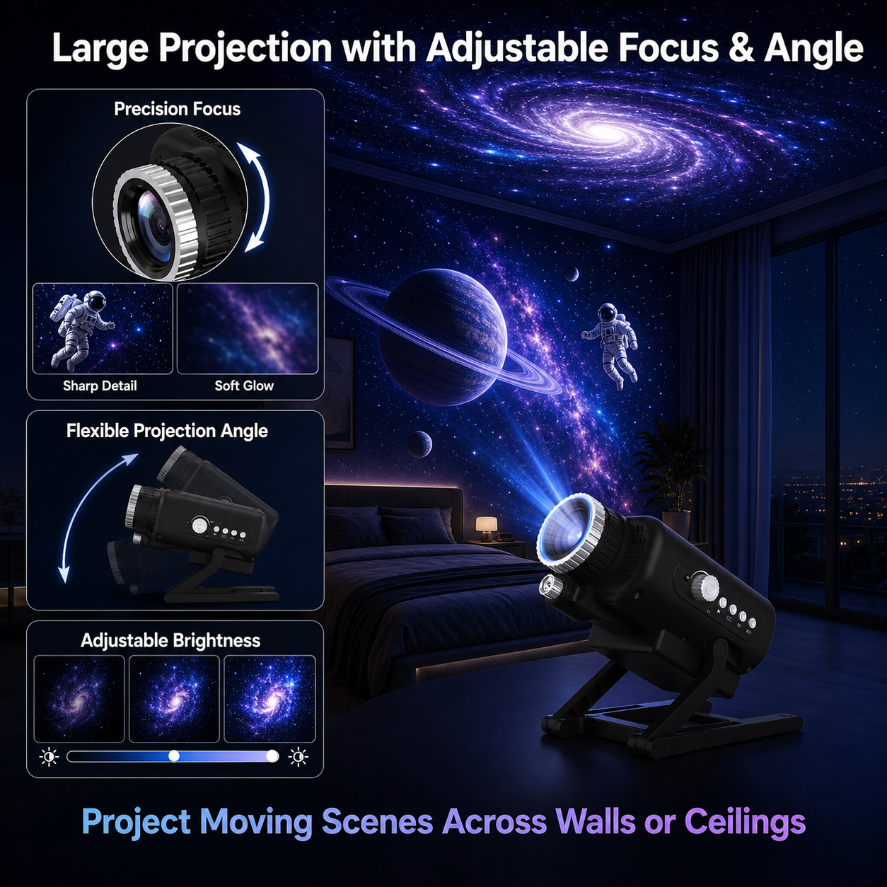 FlyLily 3D Galaxy Projector gallery image