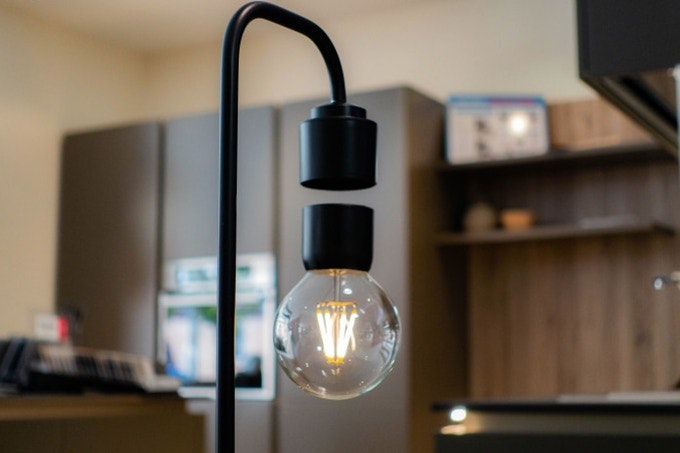 Levia Levitating Marble Lamp gallery image