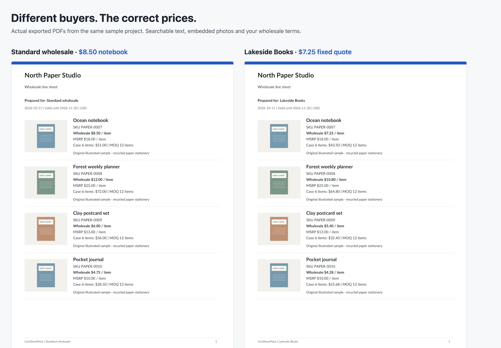 LineSheetPack screenshot 4