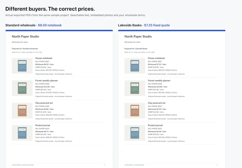 LineSheetPack screenshot 4