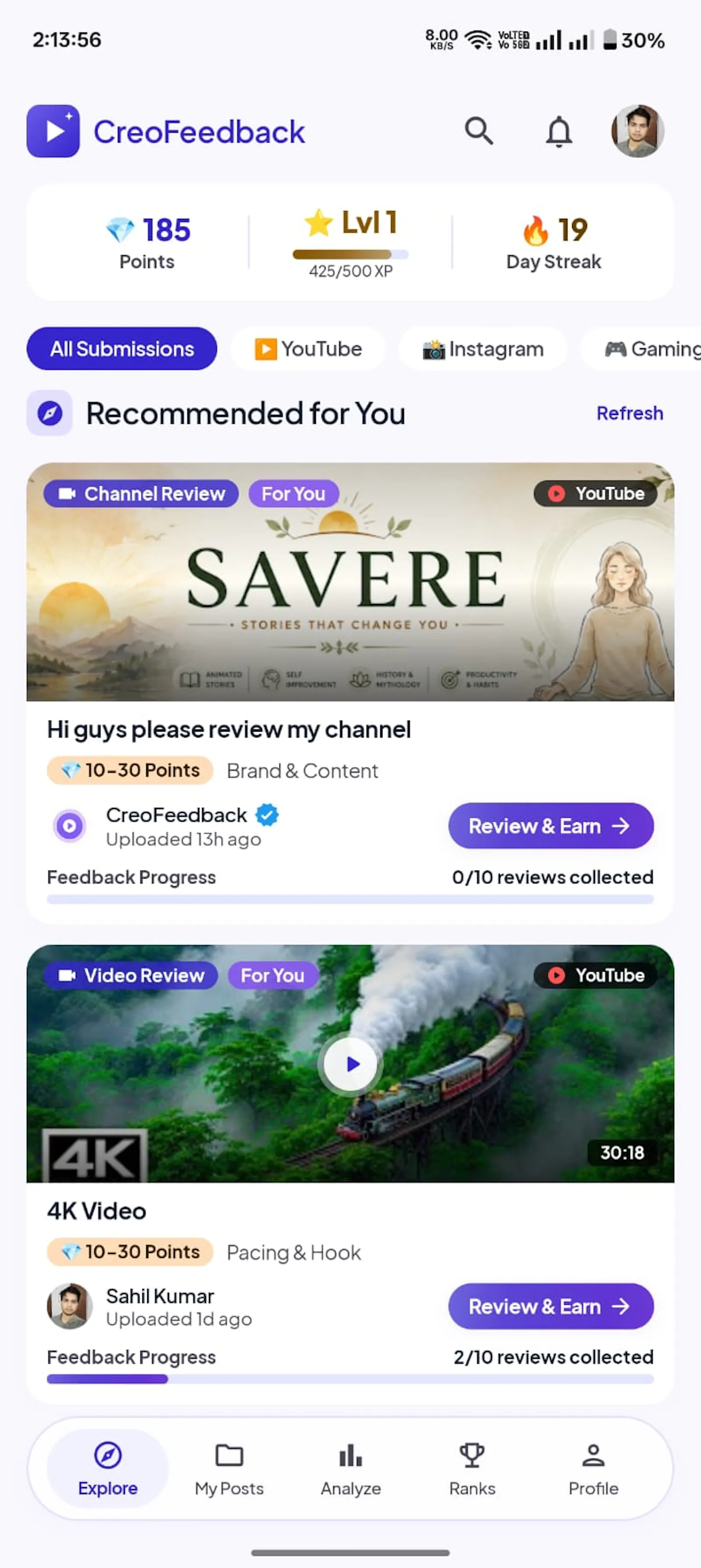CreoFeedback: AI YouTube Grow screenshot 3