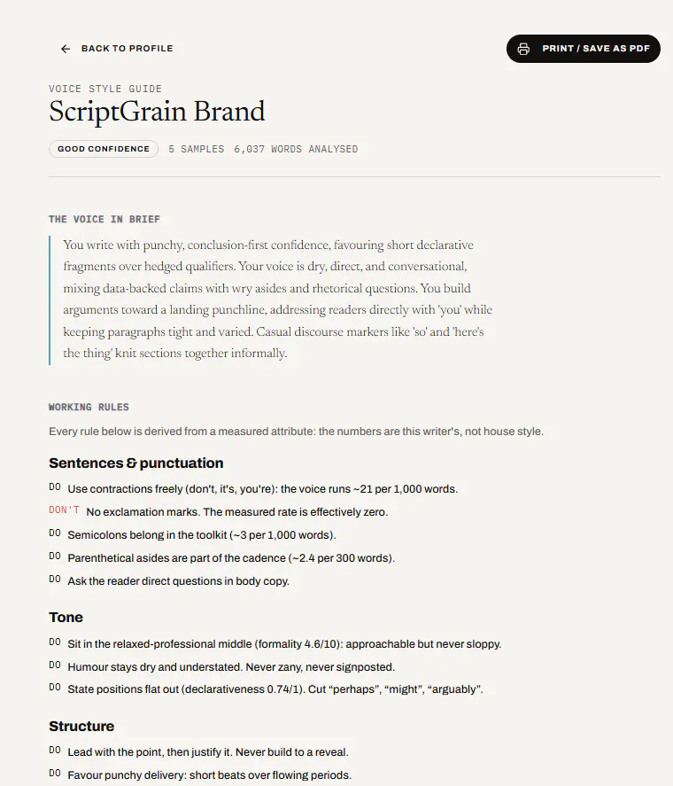 ScriptGrain - Write like you, at scale gallery image