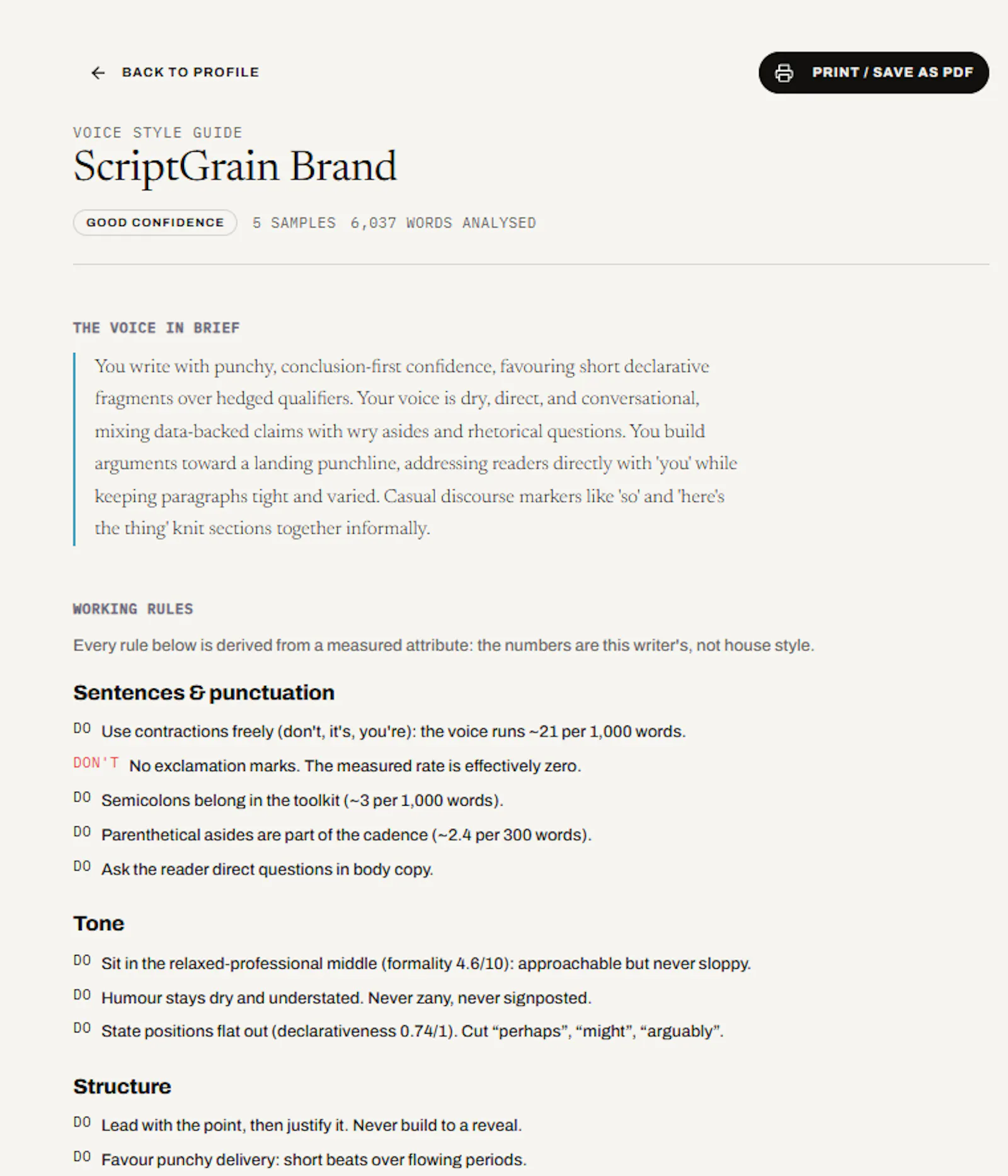 ScriptGrain - Write like you, at scale screenshot 7